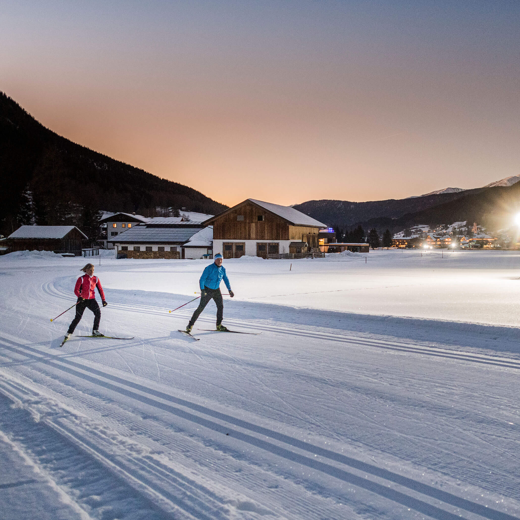 Cross-country skiing in Sesto